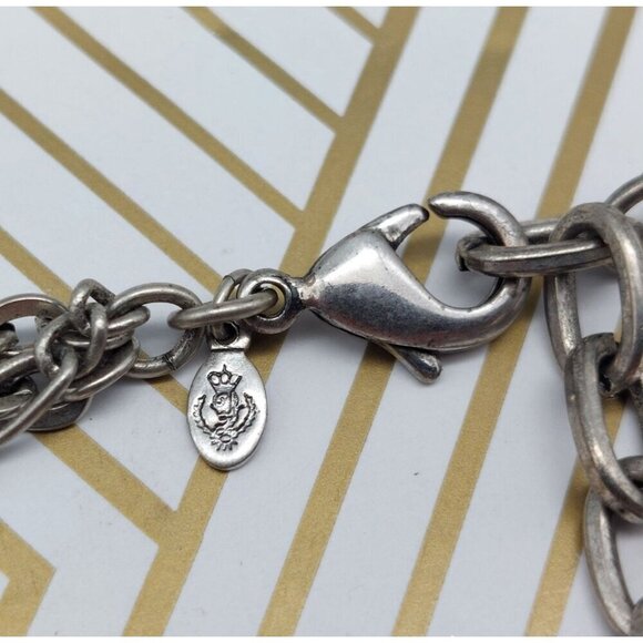 Premier Designs Silver Tone Purple Multi Strand Layered Chain Coin Necklace 32" - Picture 11 of 11